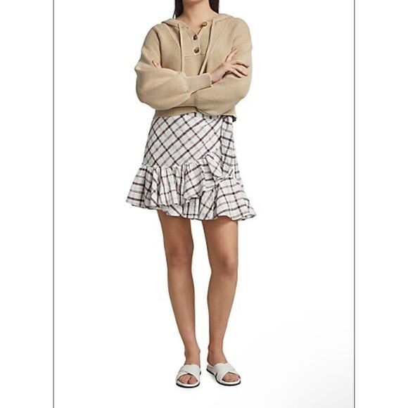 Veronica Beard Memphis Ruffle Plaid Mini Skirt - Picture 3 of 14